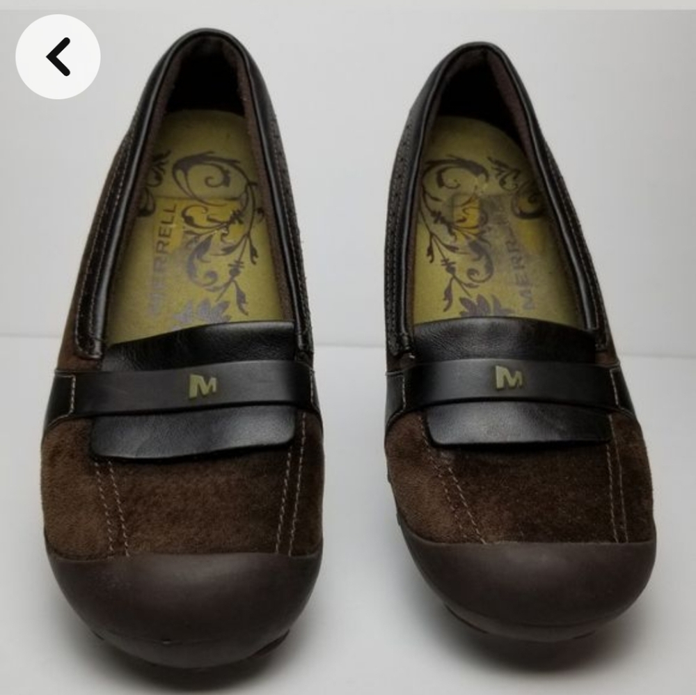 Merrell Woman's Plaza Moc Dark Coffee size 7.5